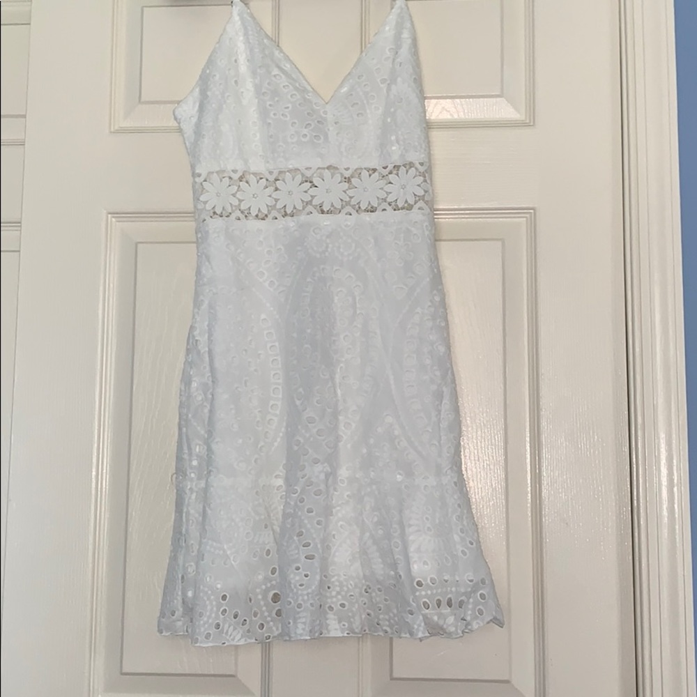White flower dress